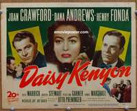 z044 DAISY KENYON movie title lobby card '47 Joan Crawford, Andrews, Fonda
