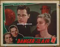 z404 DANGER ON THE AIR movie lobby card R42 Nan Grey, Donald Woods