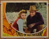 z415 DAYS OF OLD CHEYENNE movie lobby card '43 Don Red Barry