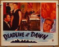 z418 DEADLINE AT DAWN movie lobby card '46 Susan Hayward, Marv Miller