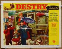 z429 DESTRY movie lobby card #3 '54 Audie Murphy, Mari Blanchard