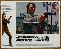 z437 DIRTY HARRY movie lobby card #5 '71 Clint Eastwood close up!