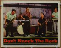 z442 DON'T KNOCK THE ROCK movie lobby card #8 '57 Bill Haley & band!