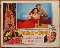 z446 DRUMS OF TAHITI movie lobby card '53 3-D Dennis O'Keefe, Medina