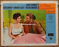 z461 FAR COUNTRY movie lobby card '55 James Stewart, Ruth Roman