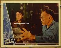 z511 HOUSE OF HORRORS movie lobby card '46 best Rondo Hatton close up!