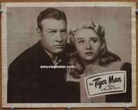 z556 LADY & THE MONSTER movie lobby card R49 The Tiger Man!