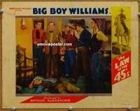 z571 LAW OF THE 45s movie lobby card '35 Guinn Big Boy Williams!