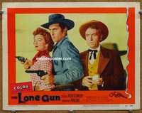z586 LONE GUN movie lobby card #3 '54 George Montgomery, Malone