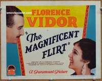 z154 MAGNIFICENT FLIRT movie title lobby card '28 Florence Vidor, Conti