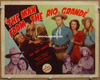 z155 MAN FROM THE RIO GRANDE movie title lobby card '43 Don Red Barry