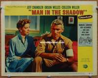 z611 MAN IN THE SHADOW movie lobby card #7 '58 Jeff Chandler, Miller