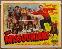 z164 MISSOURIANS movie title lobby card '50 rough & tough Monte Hale!