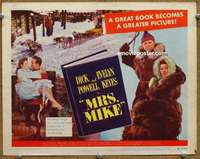 z170 MRS MIKE movie title lobby card '49 Dick Powell, Evelyn Keyes, Canada!
