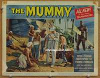 z623 MUMMY movie lobby card #4 '59 searching in the sand!