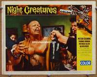 z630 NIGHT CREATURES movie lobby card #8 '62 Hammer, cool tough guy!