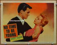 z634 NO TIME TO BE YOUNG movie lobby card #5 '57 Roger Smith, Anders