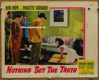 z637 NOTHING BUT THE TRUTH movie lobby card '41 Bob Hope, Goddard