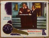 z638 NOTORIOUS #2 movie lobby card R40s Cary Grant, Bergman, Rains