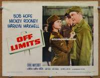 z642 OFF LIMITS movie lobby card #4 '53 Bob Hope, Marilyn Maxwell