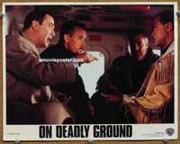 z644 ON DEADLY GROUND movie lobby card '95 Steven Seagal, Michael Caine