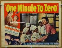 z647 ONE MINUTE TO ZERO movie lobby card '52 Ann Blyth & orhpans!