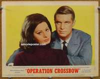 z650 OPERATION CROSSBOW movie lobby card #1 '65 best Loren & Peppard!