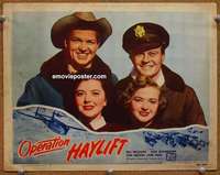 z651 OPERATION HAYLIFT movie lobby card #7 '50 Williams, Air Force