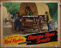 z652 OREGON TRAIL SCOUTS movie lobby card #8 '47 Rocky Lane, Red Ryder