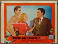 z655 OVERLAND PACIFIC movie lobby card #5 '54 Jock Mahony, Castle