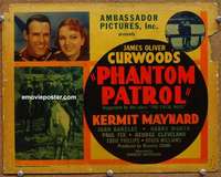 z191 PHANTOM PATROL movie title lobby card '36 Kermit Maynard, Curwood