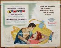 z193 PICNIC movie title lobby card '56 William Holden, Kim Novak