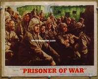 z665 PRISONER OF WAR movie lobby card #4 '54 Ronald Reagan vs Commies!