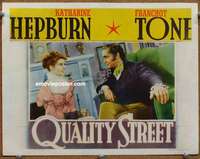 z668 QUALITY STREET movie lobby card '37 Katharine Hepburn, Tone