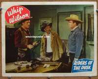z673 RIDERS OF THE DUSK movie lobby card '49 Whip Wilson, Andy Clyde