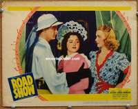 z677 ROAD SHOW movie lobby card '41 Carole Landis, Hal Roach