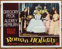 z686 ROMAN HOLIDAY movie lobby card #7 '53 Princess Audrey Hepburn!