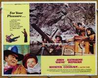z687 ROOSTER COGBURN movie lobby card #8 '75 John Wayne, Kate Hepburn
