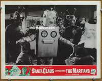 z690 SANTA CLAUS CONQUERS THE MARTIANS #2 movie lobby card '64 robot!