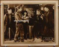 z709 SHOW DOWN movie lobby card '21 Art Acord catches bad guys!