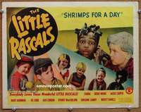z230 SHRIMPS FOR A DAY signed movie title lobby card R52 Spanky McFarland!