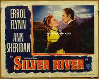 z718 SILVER RIVER movie lobby card #5 '48 Errol Flynn, Ann Sheridan