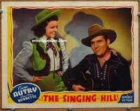 z722 SINGING HILL movie lobby card '41 Gene Autry, Virginia Dale