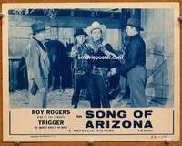 z734 SONG OF ARIZONA movie lobby card R54 Roy Rogers surrounded!