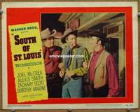 z742 SOUTH OF ST LOUIS movie lobby card '49 Joel McCrea, Zachary Scott