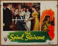z744 SPIRAL STAIRCASE movie lobby card '46 McGuire, Ethel Barrymore