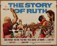 z246 STORY OF RUTH movie title lobby card '60 Stuart Whitman, Tom Tryon