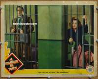 z760 STRANGER IN TOWN movie lobby card '43 Jean Rogers in jail cell!