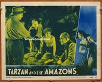 z777 TARZAN & THE AMAZONS movie lobby card #7 R50 Johnny Sheffield