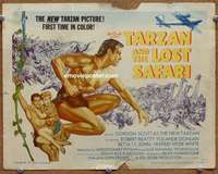 z252 TARZAN & THE LOST SAFARI movie title lobby card '57 Gordon Scott